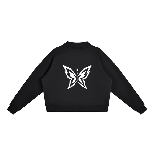Essential Fleece Mock-Neck Crew Sweatshirt
